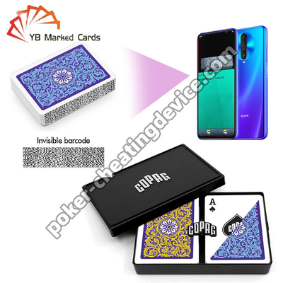 Copag Neoteric Barcode thẻ đánh dấu chỉ mục thường Blue / Yellow Double Deck Set
