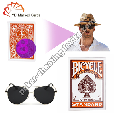 Bài Poker Bicycle Phát Sáng Đánh Dấu Bằng Mực Tàng Hình Hồng Ngoại