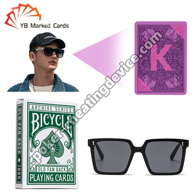 Chiếc xe đạp cổ Fan Back 1885 Invisible Ink Poker Thẻ đánh dấu