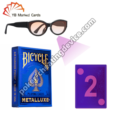 Bộ bài Bicycle Metalluxe Xanh 2023 Đánh dấu bằng Mực Tàng hình