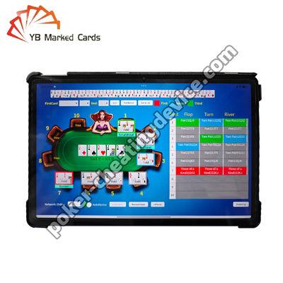 Thiết bị máy tính bảng phân tích poker hiển thị thời gian thực cho Texas Hold'em