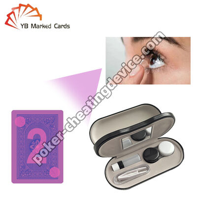 Kính tiếp xúc mực vô hình để nhìn qua thẻ chơi