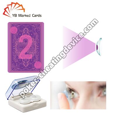 Nhãn thẻ Kính tiếp xúc để nhìn qua thẻ poker